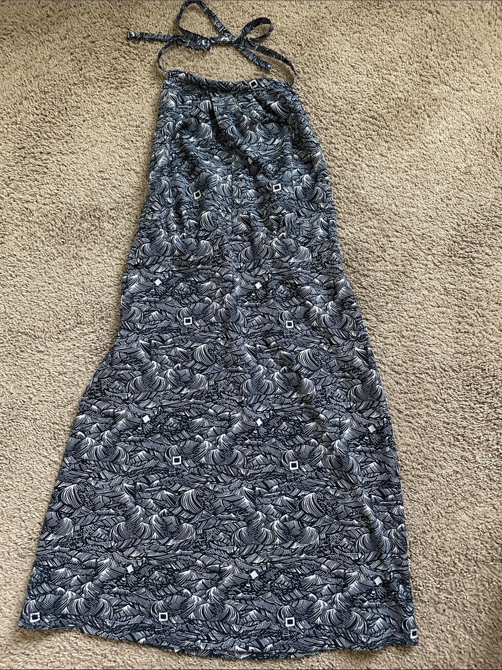Columbia Patterned Halter Dress